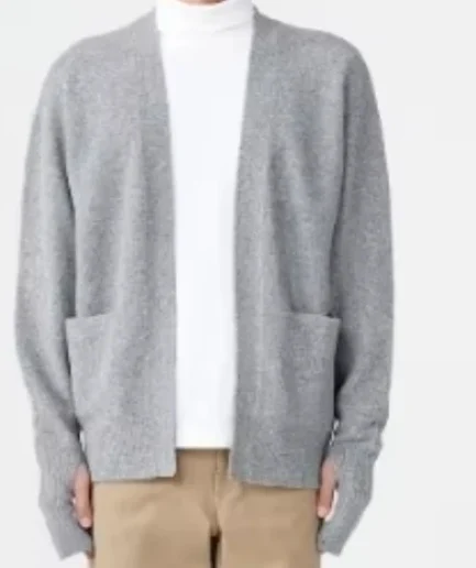 2025 New Trend Knitwear Men's Cardigan Knitted Sweater Long Sleeve Turtleneck Essentials Cardigan Sweater