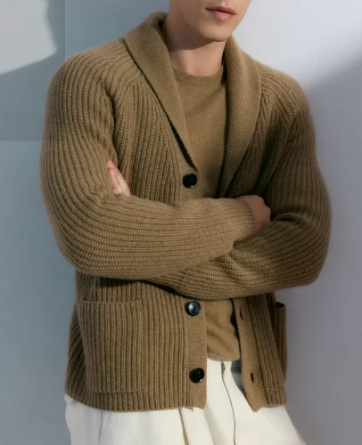 Sweater Oversize Man Casual Sweater Long Sleeve Knit Winter V Neck Knitted Cardigan Sweater for Man