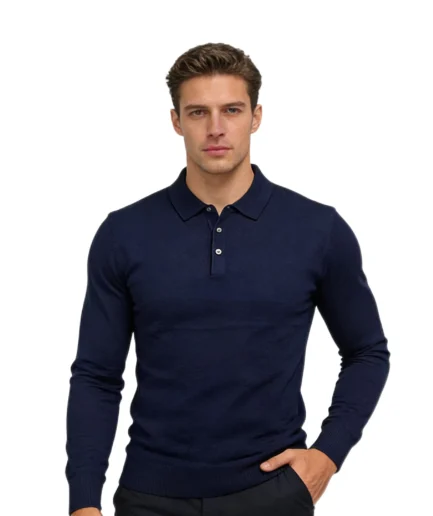 Men's 100% Merino Wool Long-Sleeve Pullover Fall-Winter: Warm, Soft Breathable for Cozy Cold-Weather Days