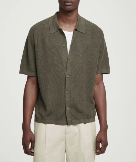 Cotton Turn Down Neck Cardigan Button Knitwear Sweaters for Man Knitted Sweater Long Fashion Cardigan Men Single Breasted