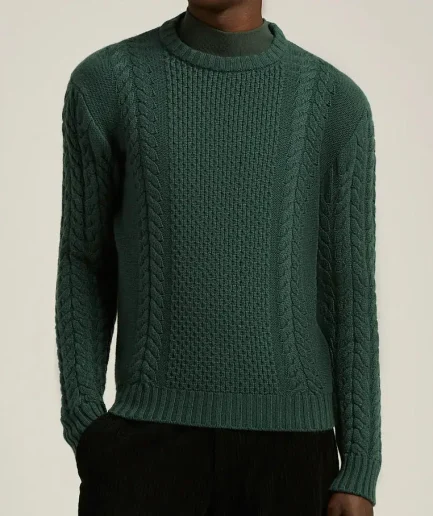 Old Money Style Men Sweater Pullover Crew Neck Men Knitwear Long Sleeve Necklace Design Design Daily Community Sweaters