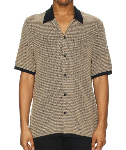 Lightweight Long Fashion Knitted Sweater Cardigan Man Summer Short Sleeve Open Front Button up Cardigan Man Knit Sweater