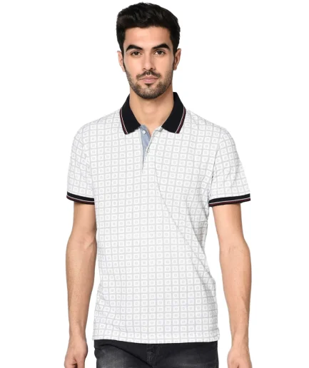 Men's Short-Sleeve Knit Polo Shirts - Soft Breathable Fabric, Slim Fit, Ideal for Casual Office Daily Wear