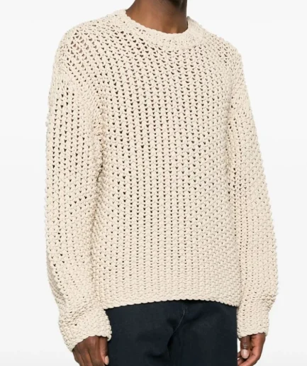 New Man Sweater Intarsia Pattern Round Neck Long Sleeve Pullover  Vintage 2026 Knitted Sweater Dress Man