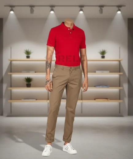 Men's Short-Sleeve Polo Shirt Breathable Soft Slim-Fit Casual Top Perfect for Daily, Office Outdoor Wear