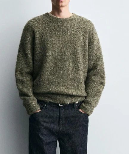 Daily Community Style Men Sweaters Pullover Crew Neck Men Knitwear Long Sleeve Sweaters High Quality Knitted for Autumn