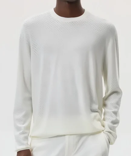 Graphic Unisex Crochet Men Ribbed Knit Sweater Lazy Versatile Thin Summer Pullover O Neck Knitted Sweater for Man