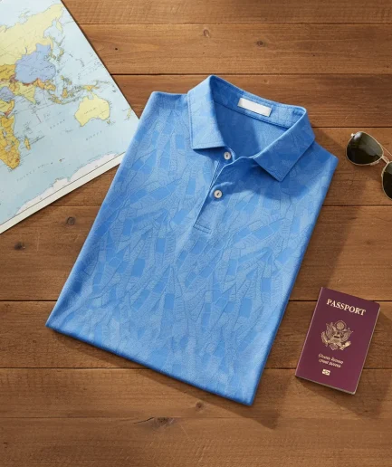 Men's Short-Sleeve Collared Polo Shirt - Comfy Breathable Fabric Versatile for Office Casual Weekend Getaways