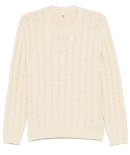 Knitwear Merino Wool Polyester Blend Garments Pullover Knitted Casual Slim Fit Golf Men Sweater