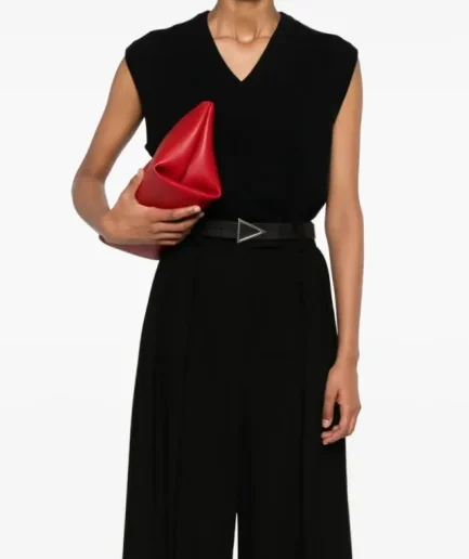 New Fashion V Neck Rib Hem Vest Knitted Sweater for Man Luxury Sleeveless Black Pullover Man Knitted Sweater Dress for Man