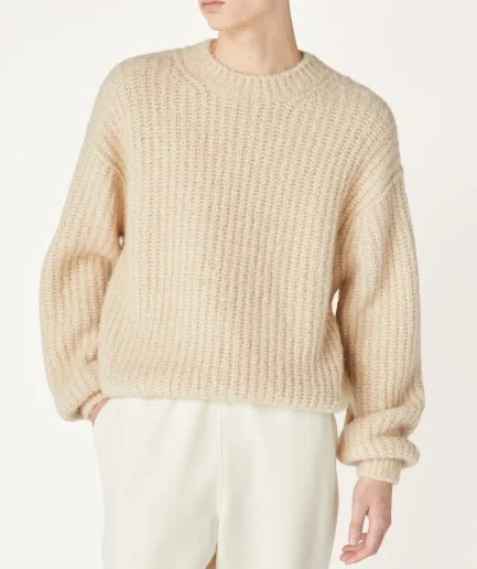 Autumn/Winter   Fashion Stylish  100% Cashmere Chunky Long Sleeve Pullover Men's Crew Neck Knit Sweater